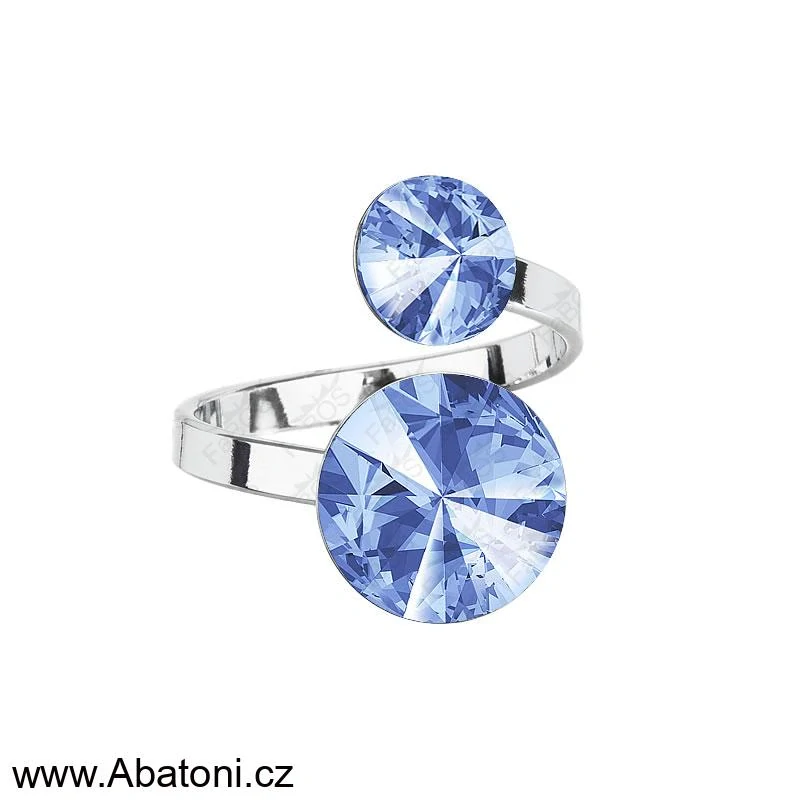 Swarovski Elements Rivoli vlepený krystal 8mm - Stříbrné náušnice pecky puzety fialové kulaté 51002.3 Amethyst (fialová, bordó, vínová)