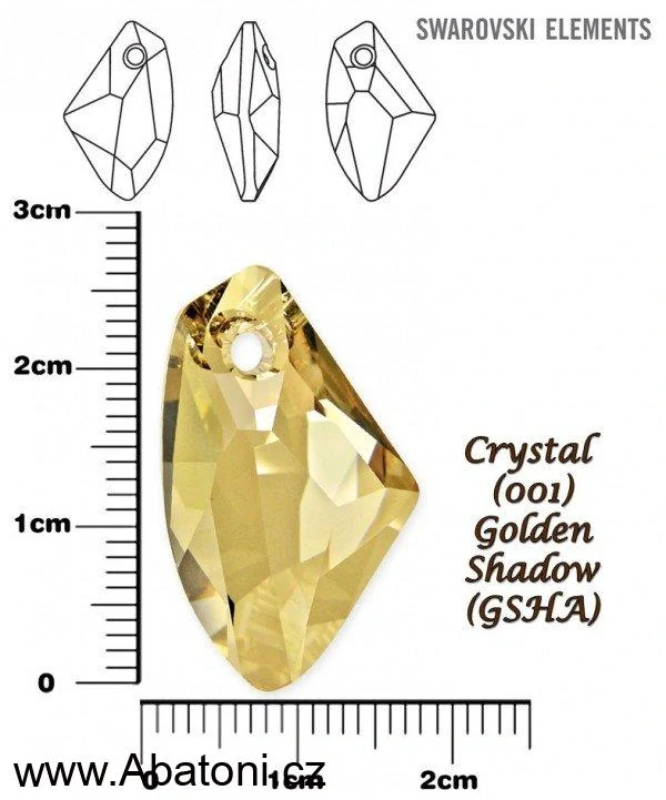 Swarovski Elements Galactic Polygon krystal 19mm - Stříbrný náhrdelník (přívěsek + řetízek) růžový mnohoúhelník 34254.2 Light Rose (růžová světlá)