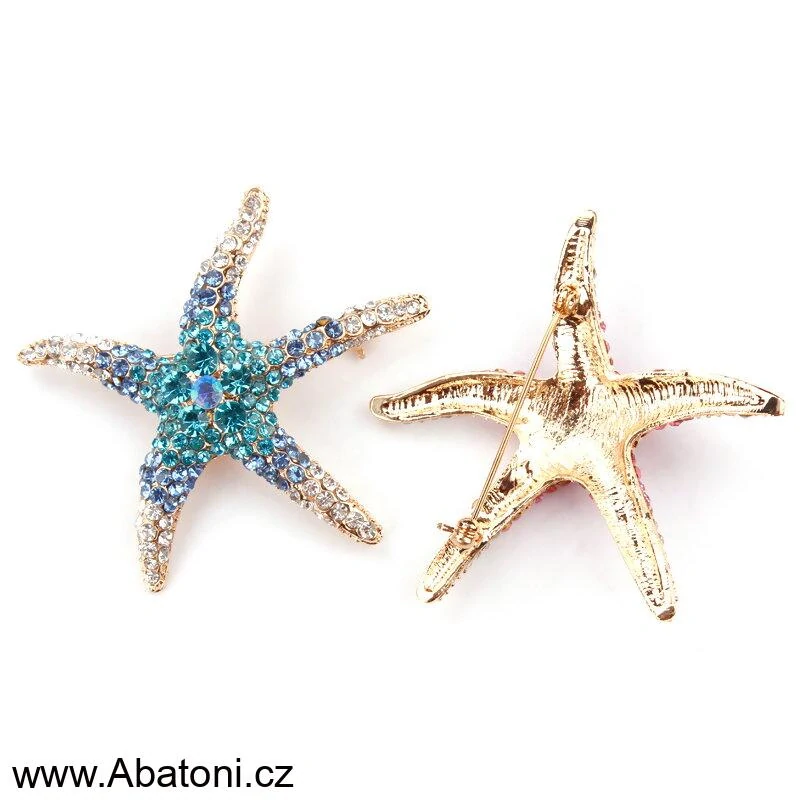 Gaira® Brož Hvězdice 312212-14 růžová - pink star fish