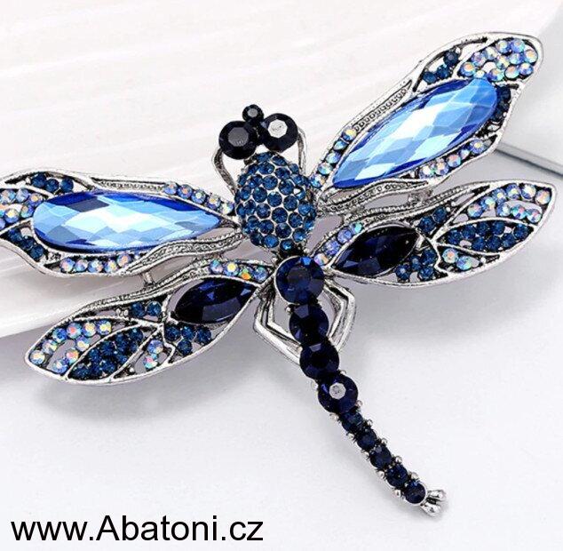 Gaira® Brož Vážka 307265 modrá - blue dragonfly