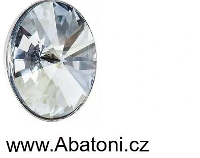 Swarovski Elements Oval Rivoli - Stříbrné náušnice visací / bimbací modré oválky 31275.5 Blue Shade (modrá křišťálová světlá, šedo-béžová) 