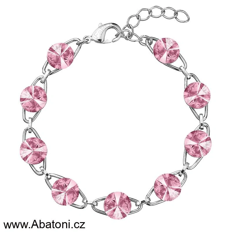 Swarovski Elements Rivoli vlepený krystal 12mm - Ocelové náušnice pecky puzety červené kulaté 51037.3 Light Siam (červená)