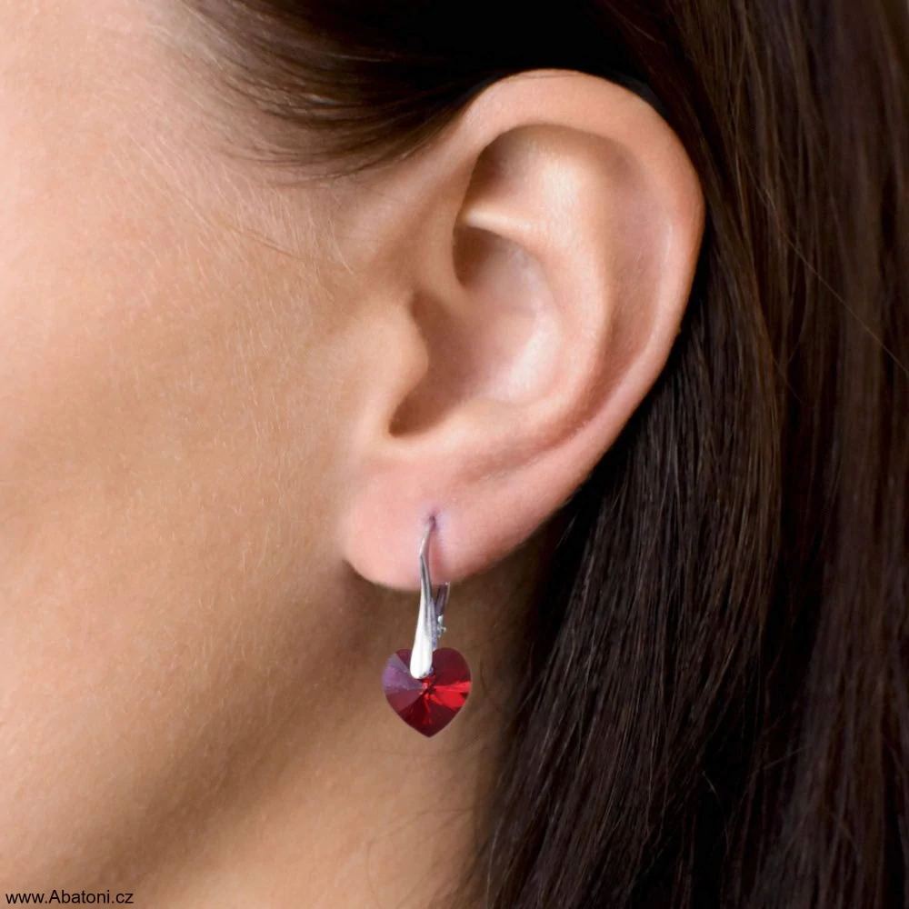 Swarovski Elements Heart krystal XXL 28mm - Stříbrný náhrdelník (OBROVSKÝ přívěsek + řetízek) fialové srdce, srdíčko 32020.5 Vitrail Light (růžová, fialová, tyrkysová, duhová)