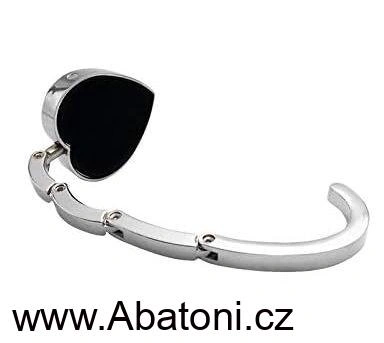 Gaira® Háček na kabelku 70813-18 srdce s modrým krystalem - royal blue heart