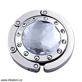 Gaira® Háček na kabelku 70814-41 kolečko s křišťálovým zrcadlovým krystalem - crystal circle